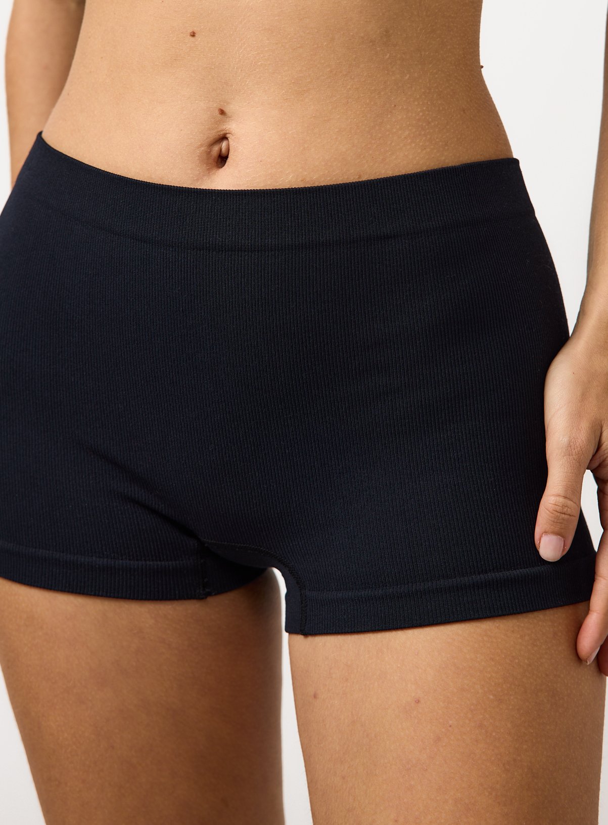 Ribbed Seamless Knicker Shorts 3 Pack L - Image 2 thumbnail